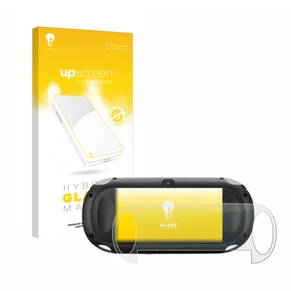 Front side of a product packaging with the brand logo upscreen. Next to it is the device Sony Playstation PCH-1000-Serie PS Vi