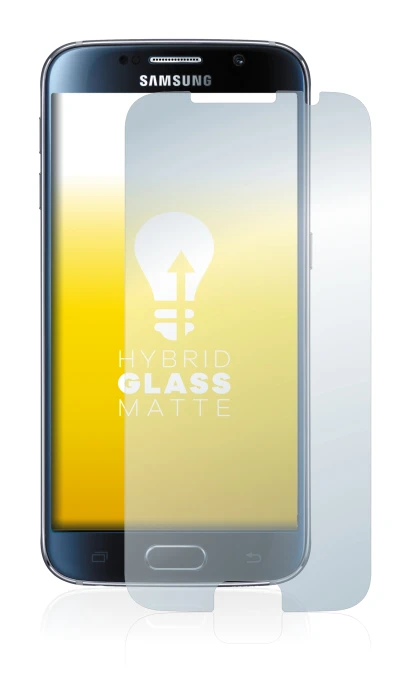 Image of the device Samsung Galaxy S6 with a wide variety of screen protectors.