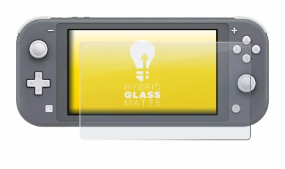 Image of the device Nintendo Switch Lite with a wide variety of screen protectors.