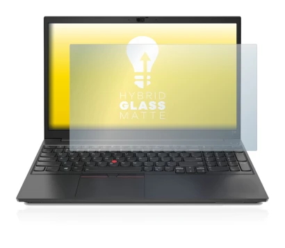 Image of the device Lenovo ThinkPad E15 with a wide variety of screen protectors.
