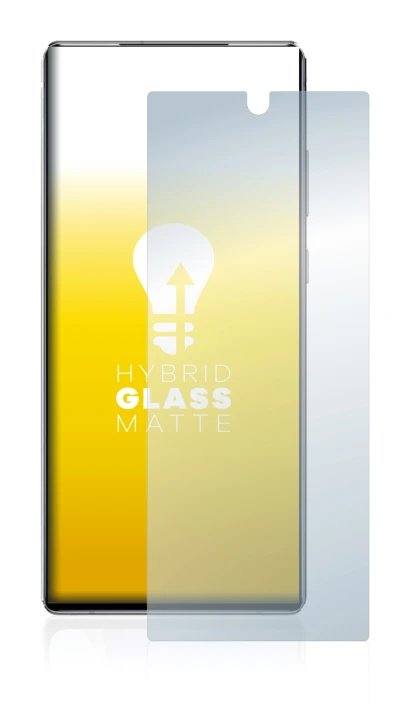 Image of the device Samsung Galaxy Note 20 with a wide variety of screen protectors.