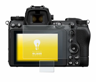 Image of the device Nikon Z 6 II with a wide variety of screen protectors.