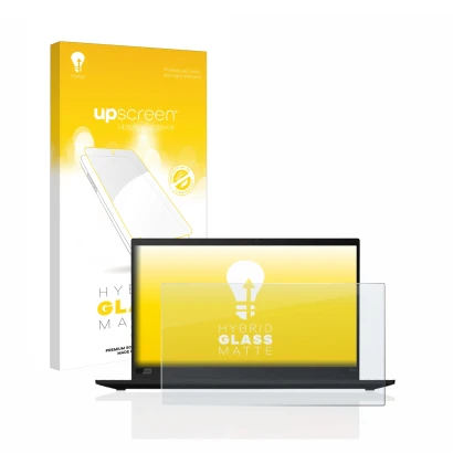 Front side of a product packaging with the brand logo upscreen. Next to it is the device Lenovo ThinkPad X1 Carbon (8th. Gen.)