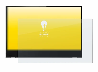 Image of the device Lenovo ThinkVision M14t with a wide variety of screen protectors.