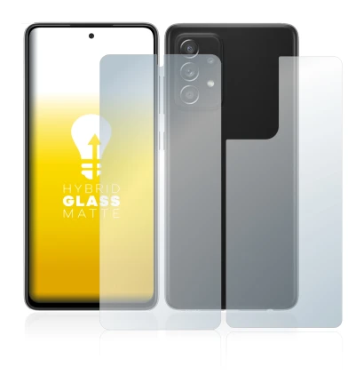Image of the device Samsung Galaxy A52s 5G (Front+Back) with a wide variety of screen protectors.