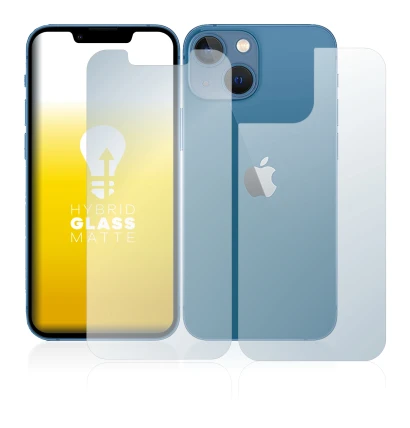 Image of the device Apple iPhone 13 mini (Front+Back) with a wide variety of screen protectors.