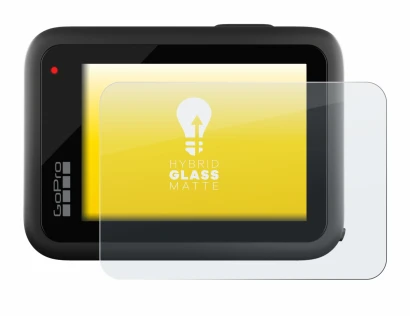 Image of the device GoPro Hero 10 Black with a wide variety of screen protectors.