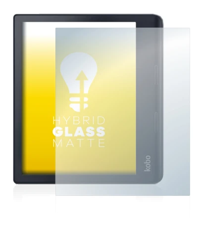 Image of the device Kobo Sage with a wide variety of screen protectors.
