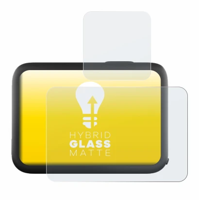 Image of the device GoPro Hero 11 Black with a wide variety of screen protectors.