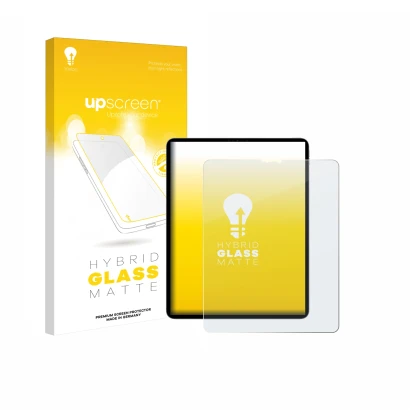 Front side of a product packaging with the brand logo upscreen. Next to it is the device Apple iPad Pro 12.9" 2022 (6th. Gen.)