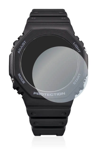 Image of the device Casio G-Shock GA-B2100 with a wide variety of screen protectors.
