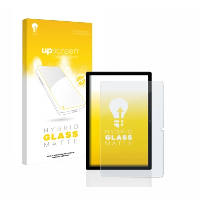 Front side of a product packaging with the brand logo upscreen. Next to it is the device Blackview Tab 16 shown with the corre