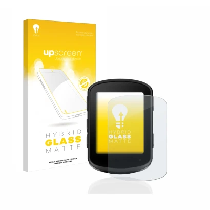 Front side of a product packaging with the brand logo upscreen. Next to it is the device Garmin Edge 540 shown with the corres