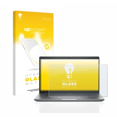 Front side of a product packaging with the brand logo upscreen. Next to it is the device Dell Latitude 5440 shown with the cor