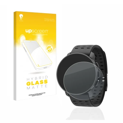 Front side of a product packaging with the brand logo upscreen. Next to it is the device Suunto 9 Peak Pro shown with the corr