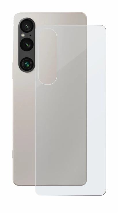 Image of the device Sony Xperia 1 V (Back) with a wide variety of screen protectors.