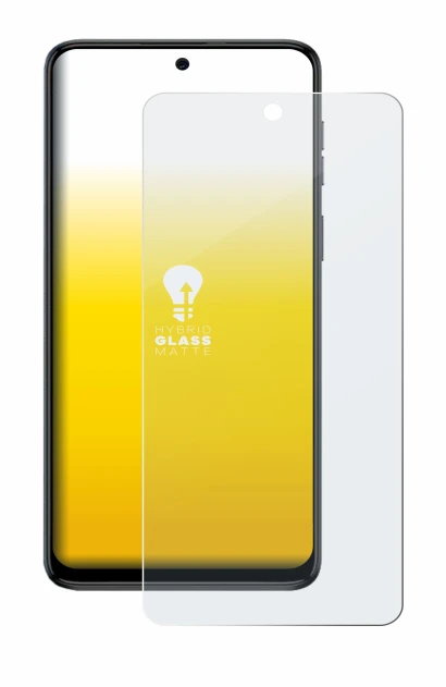 Image of the device Motorola Moto G54 with a wide variety of screen protectors.