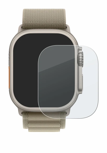 Image of the device Apple Watch Ultra 2 (49 mm) with a wide variety of screen protectors.