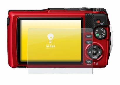 Image of the device Olympus OM System Tough TG-7 with a wide variety of screen protectors.