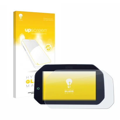 Front side of a product packaging with the brand logo upscreen. Next to it is the device BMW R 1300 GS TFT 6.5" shown with the