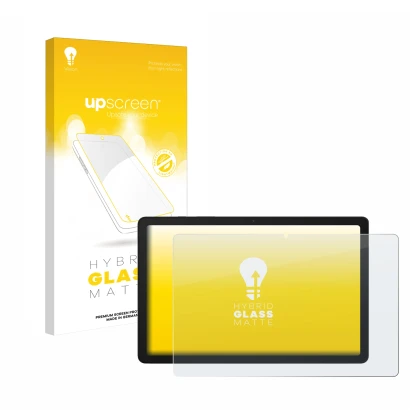 Front side of a product packaging with the brand logo upscreen. Next to it is the device Samsung Galaxy Tab A9 Plus 5G shown w