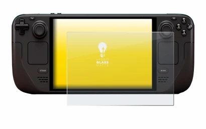 Image of the device Valve Steam Deck OLED with a wide variety of screen protectors.