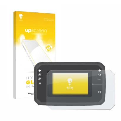 Front side of a product packaging with the brand logo upscreen. Next to it is the device Honda CB650R TFT Display shown with t