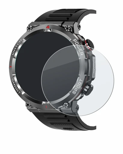 Image of the device Iowodo W50 1.39" with a wide variety of screen protectors.