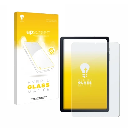 Front side of a product packaging with the brand logo upscreen. Next to it is the device Samsung Galaxy Tab S6 Lite WiFi 2024 