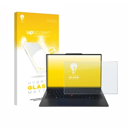 Front side of a product packaging with the brand logo upscreen. Next to it is the device Lenovo ThinkPad X1 Carbon Gen 12 14" 