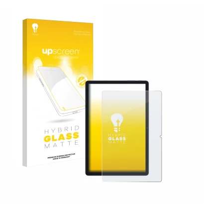 Front side of a product packaging with the brand logo upscreen. Next to it is the device Blackview Tab 80 shown with the corre