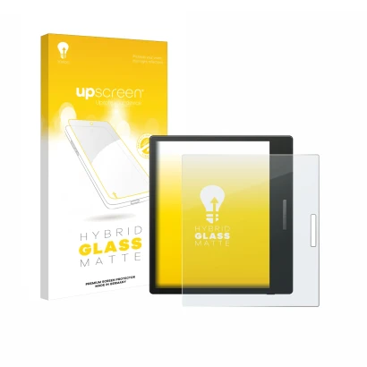 Front side of a product packaging with the brand logo upscreen. Next to it is the device Boox Go Color 7 shown with the corres