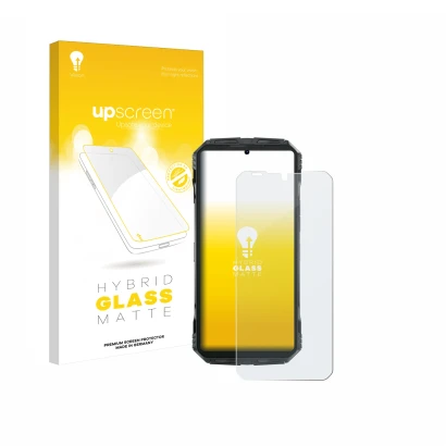 Front side of a product packaging with the brand logo upscreen. Next to it is the device Doogee S Punk shown with the correspo