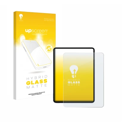 Front side of a product packaging with the brand logo upscreen. Next to it is the device OnePlus Pad 2 (portrait) shown with t