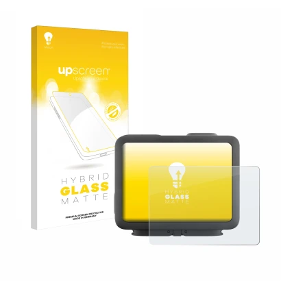 Front side of a product packaging with the brand logo upscreen. Next to it is the device GoPro Hero 4k shown with the correspo