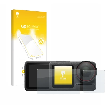 Front side of a product packaging with the brand logo upscreen. Next to it is the device DJI Osmo Action 5 Pro (case-friendly)