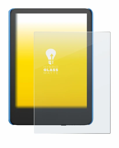 Image of the device Amazon Kindle Kids (2024) with a wide variety of screen protectors.