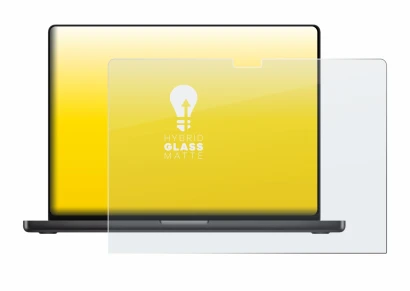 Image of the device Apple MacBook Pro 16" M4 2024 with a wide variety of screen protectors.