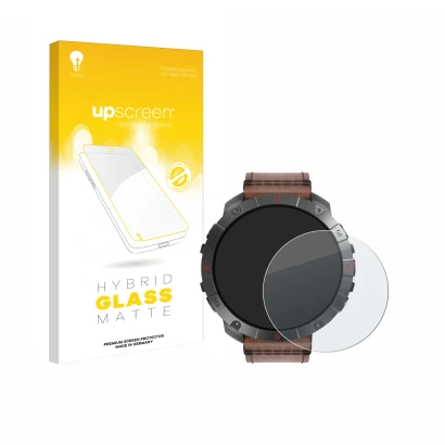 Front side of a product packaging with the brand logo upscreen. Next to it is the device Polar Grit X2 Pro Titan shown with th