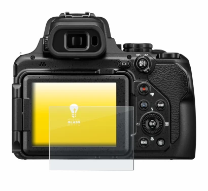 Image of the device Nikon Coolpix P1100 with a wide variety of screen protectors.