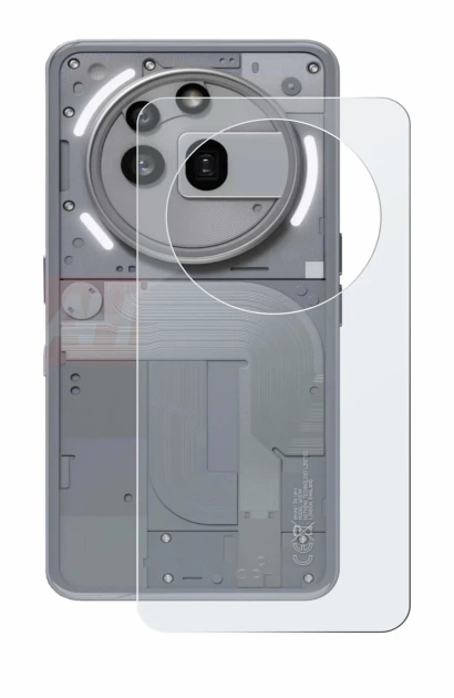 Image of the device Nothing Phone (3a) Pro (Back) with a wide variety of screen protectors.