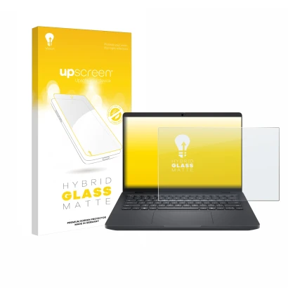 Front side of a product packaging with the brand logo upscreen. Next to it is the device Dell Pro Max 14 shown with the corres