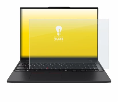 Image of the device Lenovo ThinkPad P16s Gen 4 with a wide variety of screen protectors.