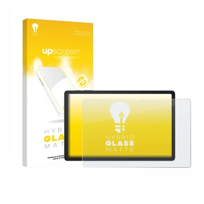 Front side of a product packaging with the brand logo upscreen. Next to it is the device Doogee Tab G6 Plus shown with the cor