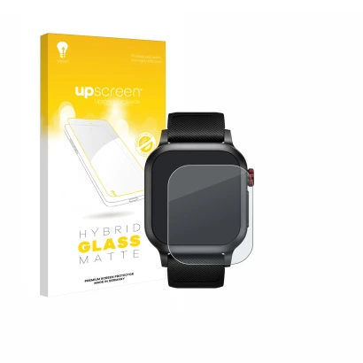 Front side of a product packaging with the brand logo upscreen. Next to it is the device Haylou Iron Neo 1.95" shown with the 