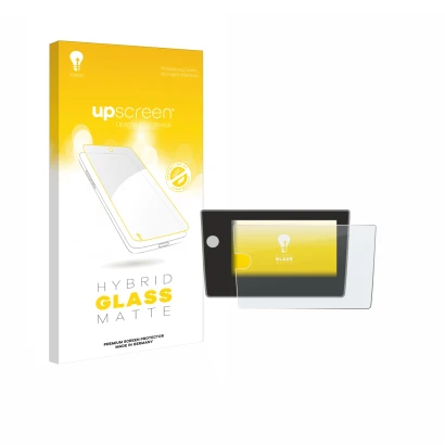 Front side of a product packaging with the brand logo upscreen. Next to it is the device Volkswagen Polo Life 2024 shown with 