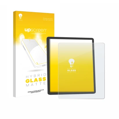 Front side of a product packaging with the brand logo upscreen. Next to it is the device Amazon Kindle Scribe 2025 shown with 