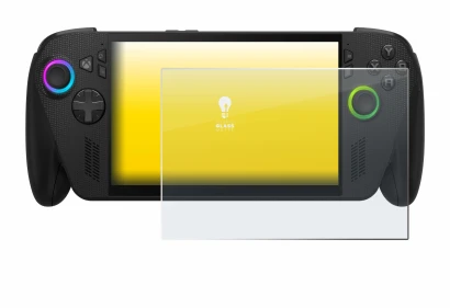 Image of the device ASUS ROG Ally X 2025 with a wide variety of screen protectors.