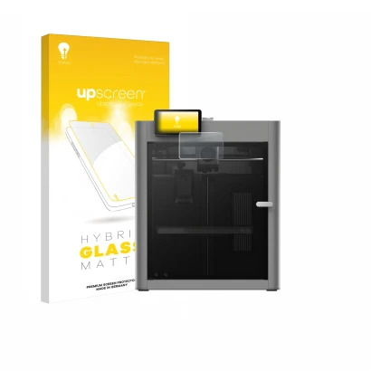 Front side of a product packaging with the brand logo upscreen. Next to it is the device Bambu Lab P2S 3D Printer shown with t