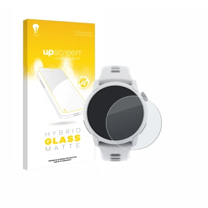 Front side of a product packaging with the brand logo upscreen. Next to it is the device Coros Pace 4 shown with the correspon